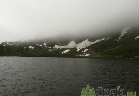 Туман на озере